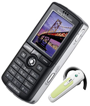   Sony Ericsson K750i + Bluetooth headset
